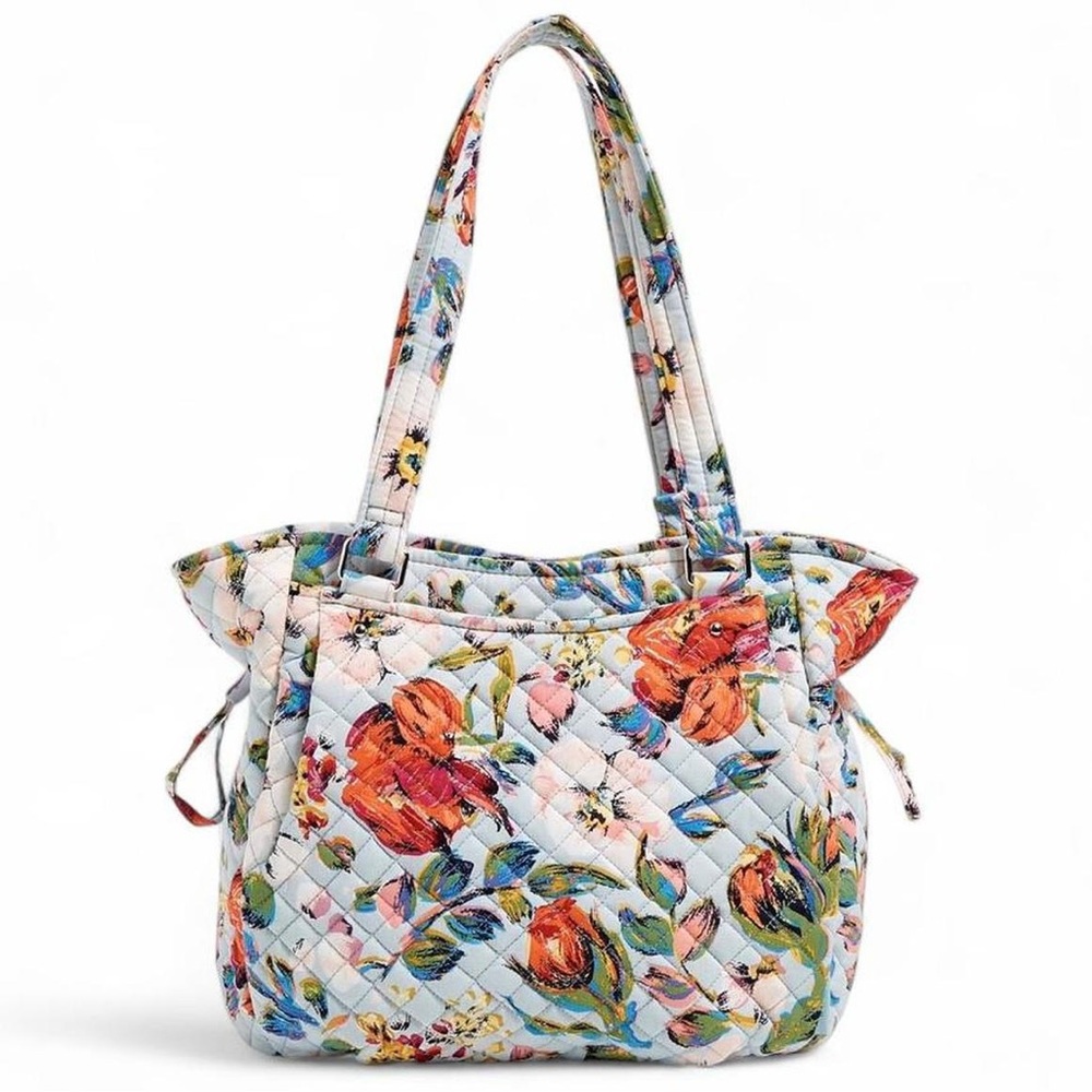 Vera Bradley Women's Cotton Glenna Satchel Purse - Picture 2 of 5